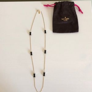 Kate Spade Black Bow Necklace